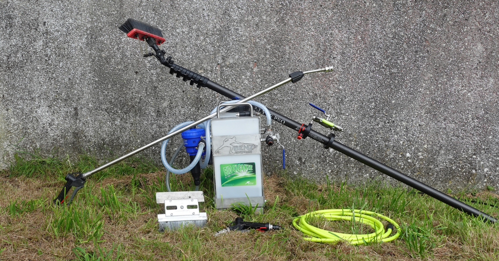 How to set up a water fed pole valve for soft washing