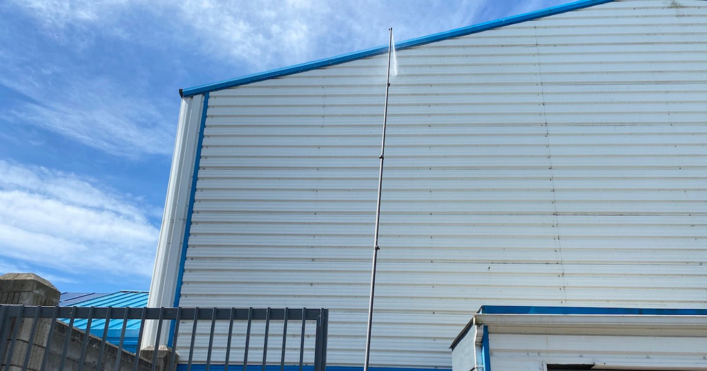 How to soft wash steel cladding, eg Kingspan Cladding