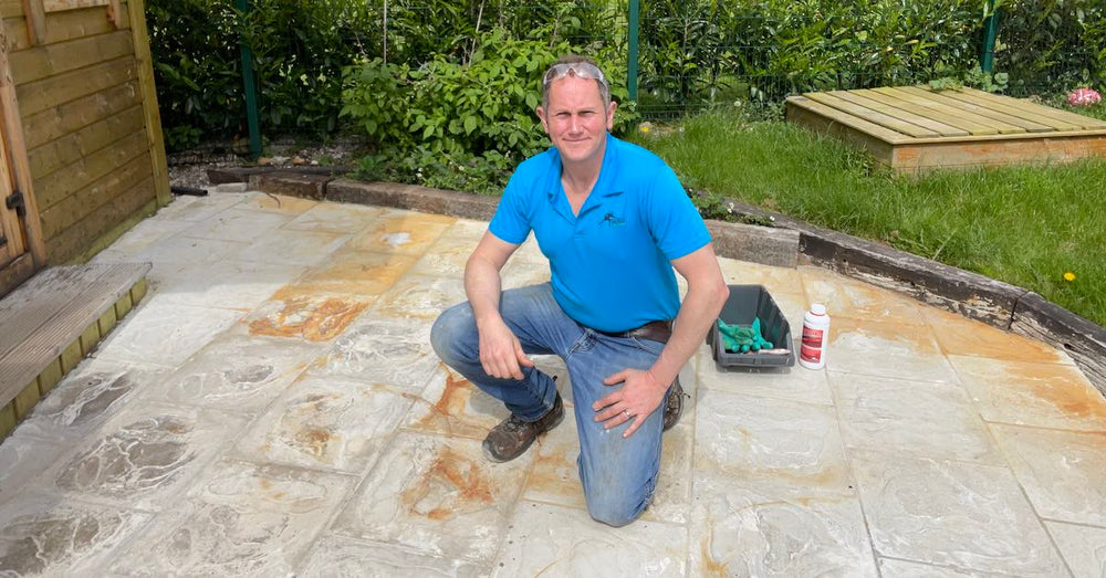Rust Cleaning off concrete