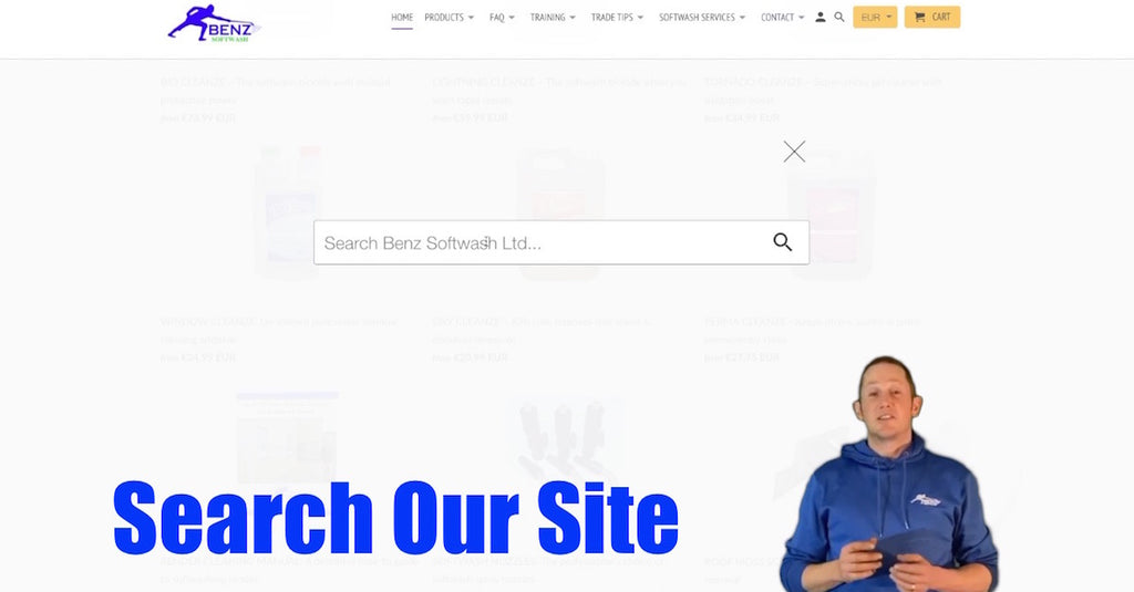 Benz Softwash for professional soft washing products in including softwash biocides