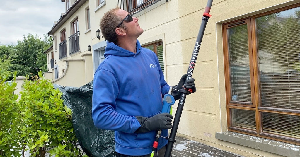 Soft washing at heights - your problems solved! (video)