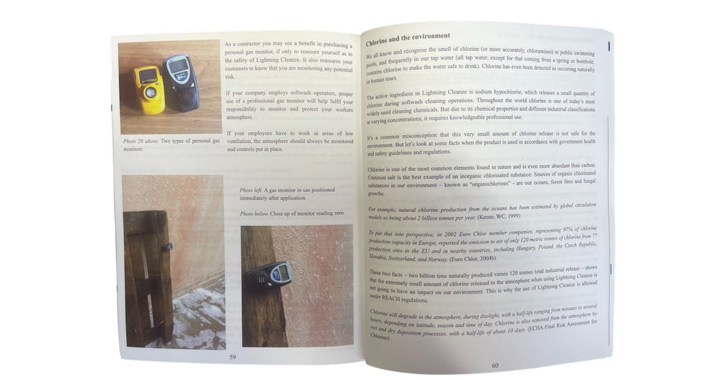 chlorine smell softwashing training manual