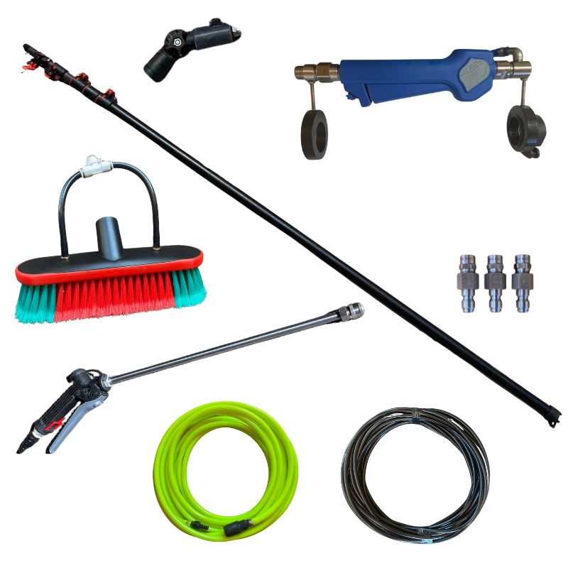 RENDER CLEANING BUNDLE: Complete softwash application kit for high and low-level render and cladding cleaning