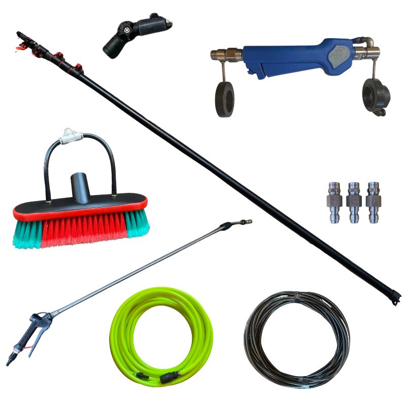RENDER CLEANING BUNDLE: Complete softwash application kit for high and low-level render and cladding cleaning