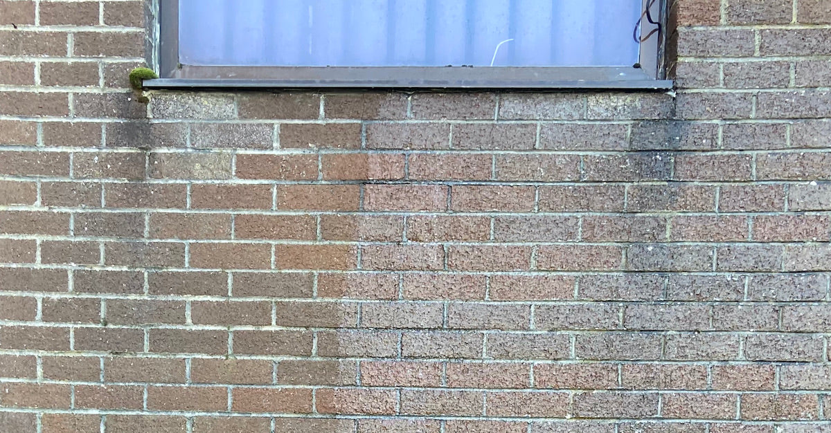 Is it ok to pressure power wash clay bricks and clay roof tiles