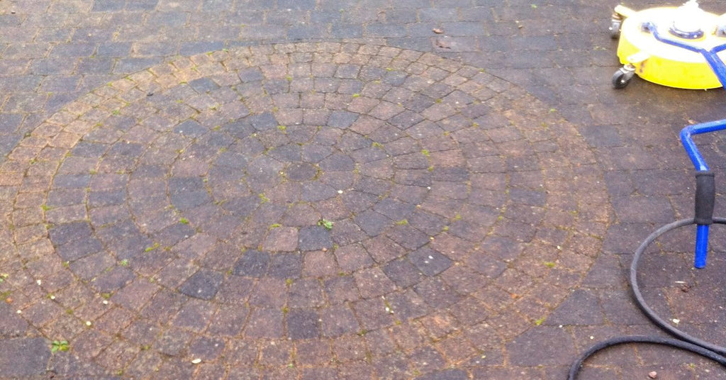 Soft washing block paving paths and drives (Cobblelock, Cobble lock, Cobble block, Cobbleblock)