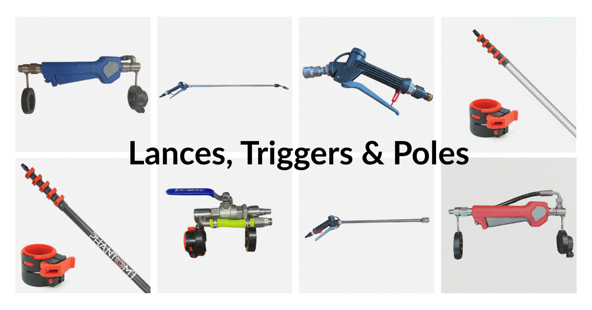 Soft Washing Lances, Triggers & Poles