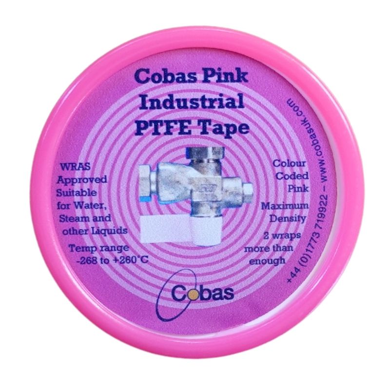 Cobas Pink Industrial PTFE Thread Tape