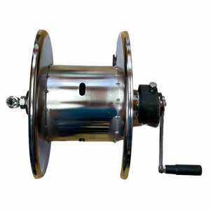 FULL STAINLESS STEEL HOSE REEL - High quality hose reel for pressure washing or softwashing. Uprated swivel.