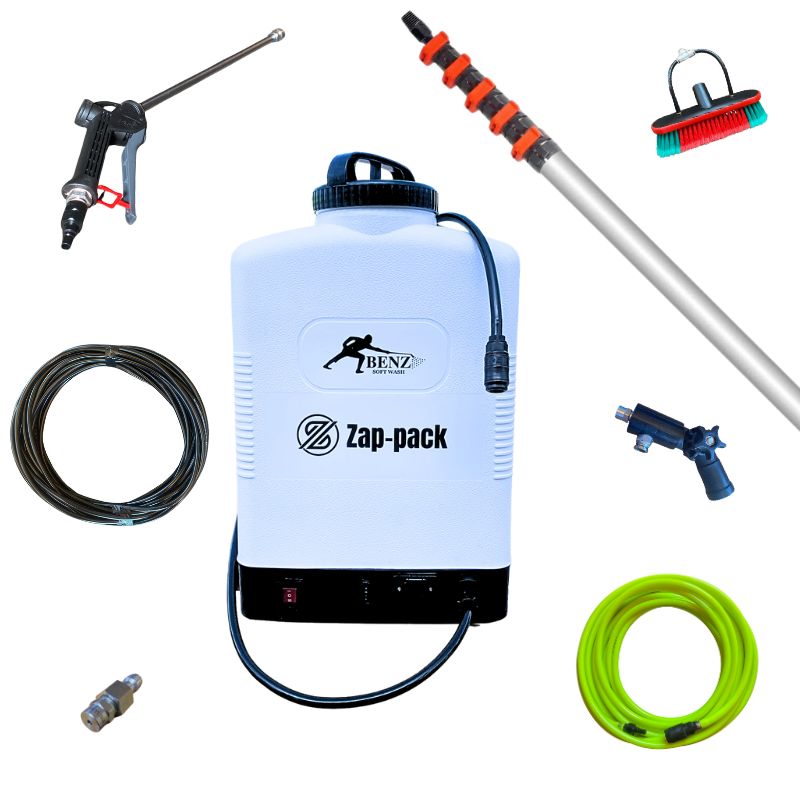 BENZ BACKPACK SPRAYER - ZAP-Pack: The simplest and easiest way to start soft washing