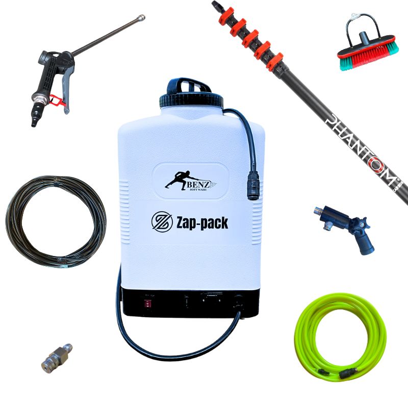 BENZ BACKPACK SPRAYER - ZAP-Pack: The simplest and easiest way to start soft washing