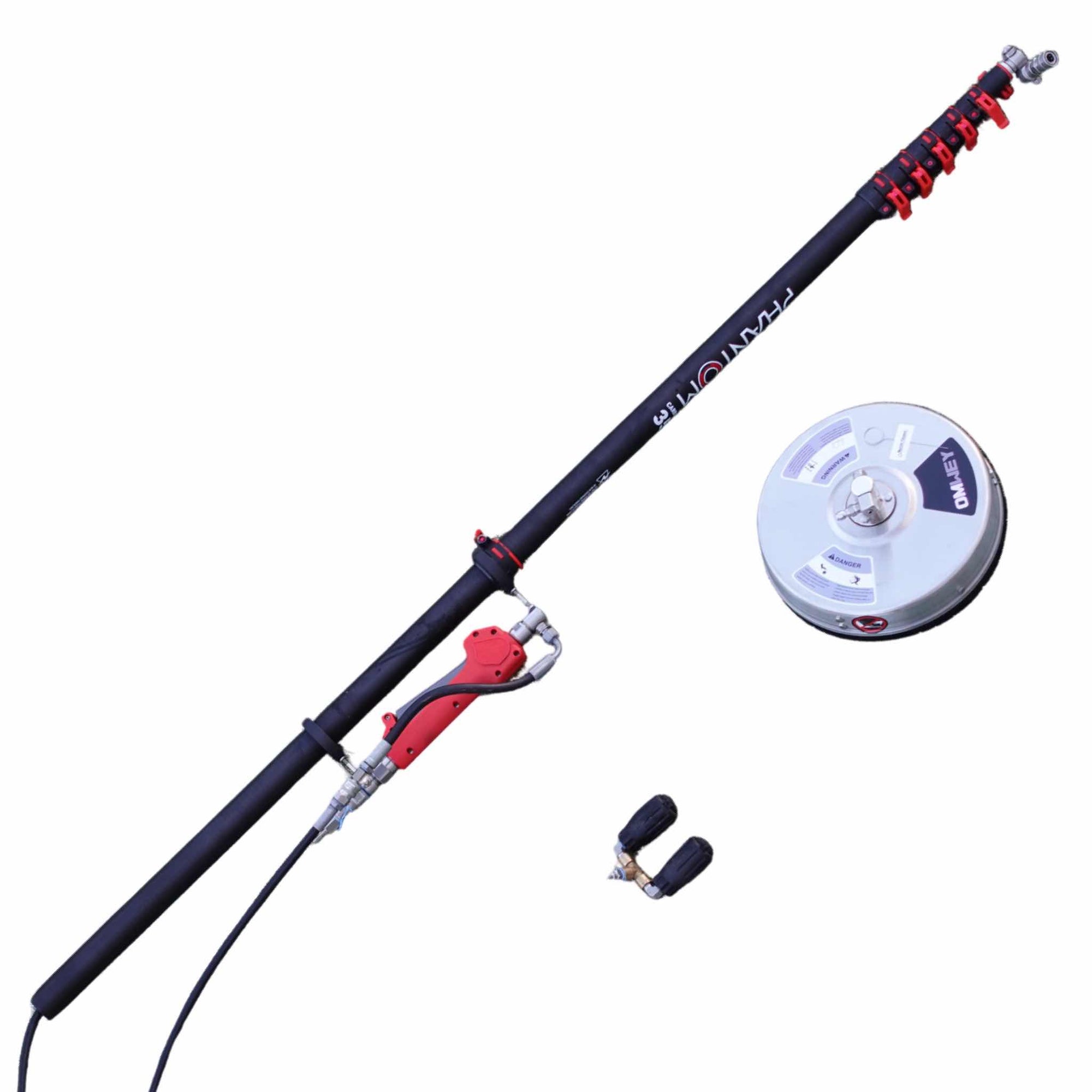 POWER POLE BUNDLE: 35 foot carbon pole, HP 4000 trigger, flat surface cleaner and twin turbos